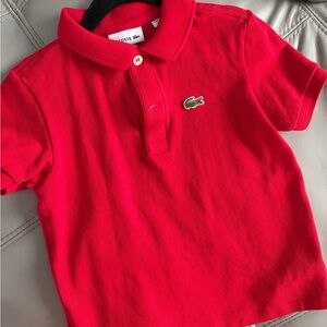 Lacoste Kids Polo in Vibrant Red